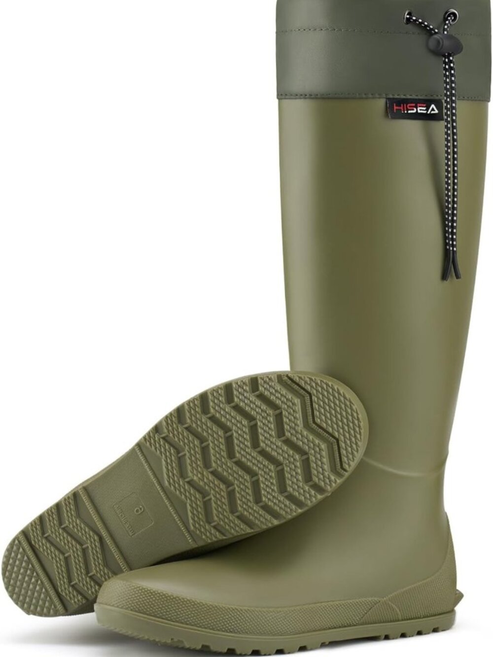 Waterproof Knee High Rain Boots | Lightweight Packable Rubber Garden Shoes